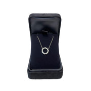 Tiffany Pt950 Open circle Diamond Necklace
